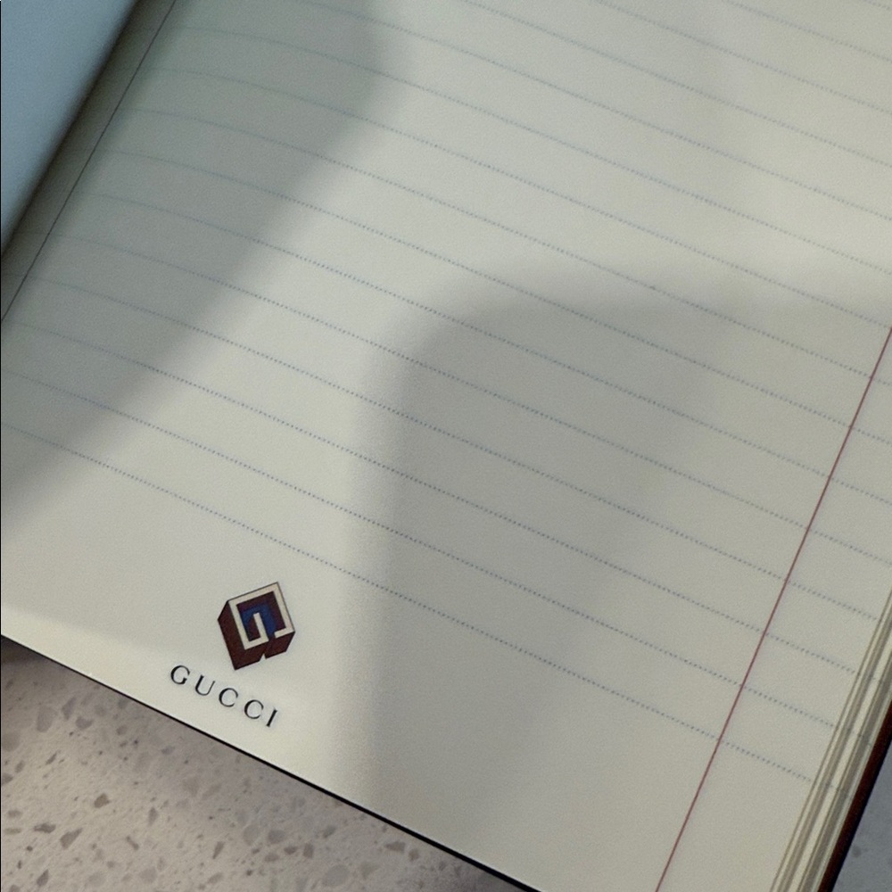 Gucci Red and Blue Graphic lifestyle Notebook authentic Gift Set - Picture 4 of 10